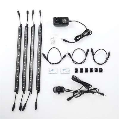 3M magic strap hook triangle shape black plastic led cabinet light kit 4-wand 5-wand 6-wand  for safes